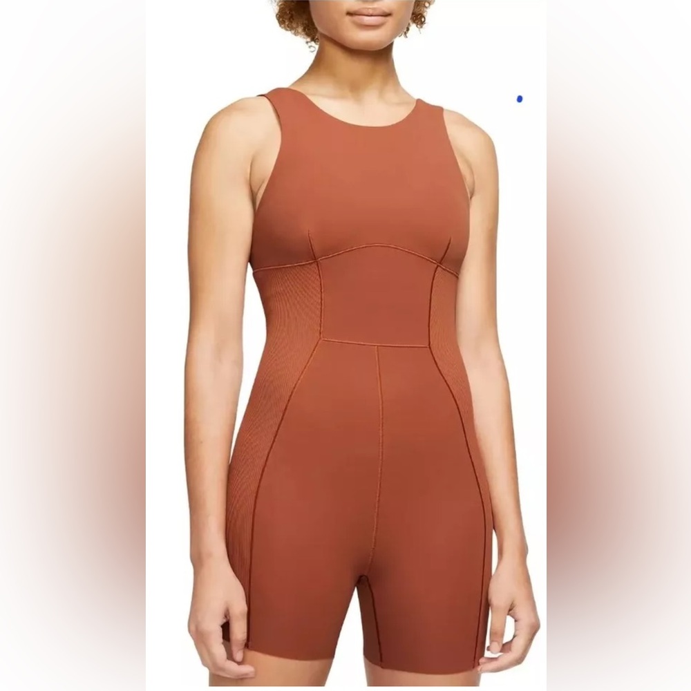 Womens Nike Yoga Dri-Fit Luxe 5" Jumpsuit DX1725-246 Size L